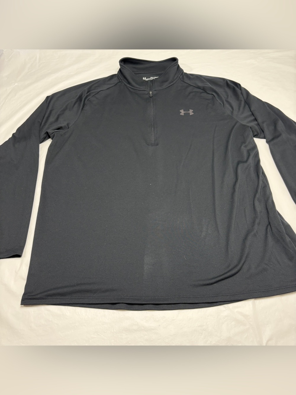 Under Armour Loose Heat Gear Lightweight Black 1/4 Zip Pullover Men’s XXL
